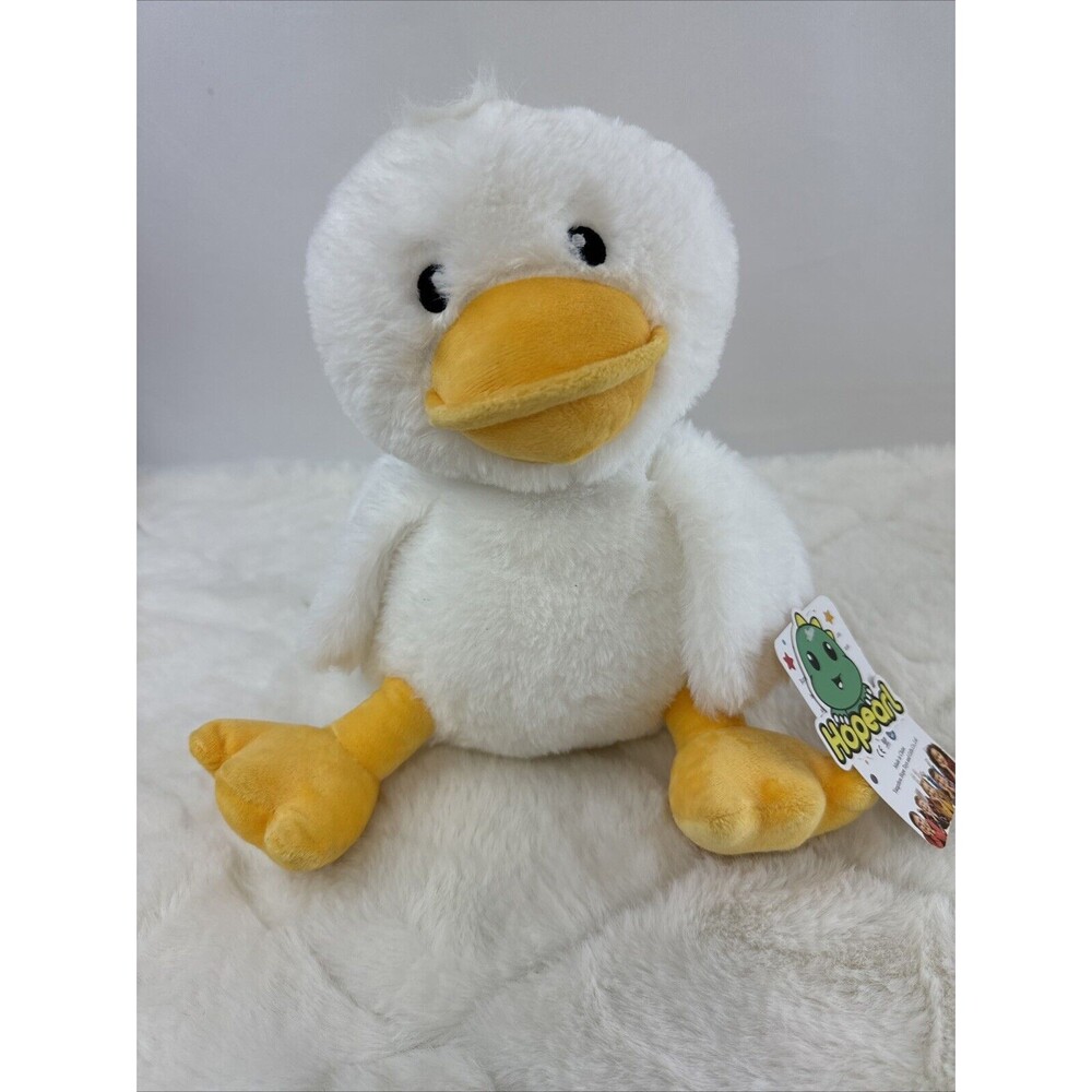 Hopearl LED Musical Duck Stuffed Animal Light up Singing Plush Toy for Kids